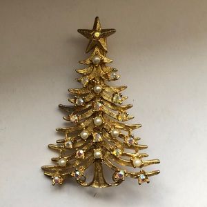 Vintage Christmas tree pin Tancer